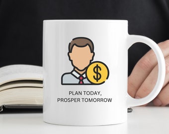 Empower Your Finances: Financial Planner Mug - Perfect Accountant, CPA, or Advisor Gift for New Business Ventures