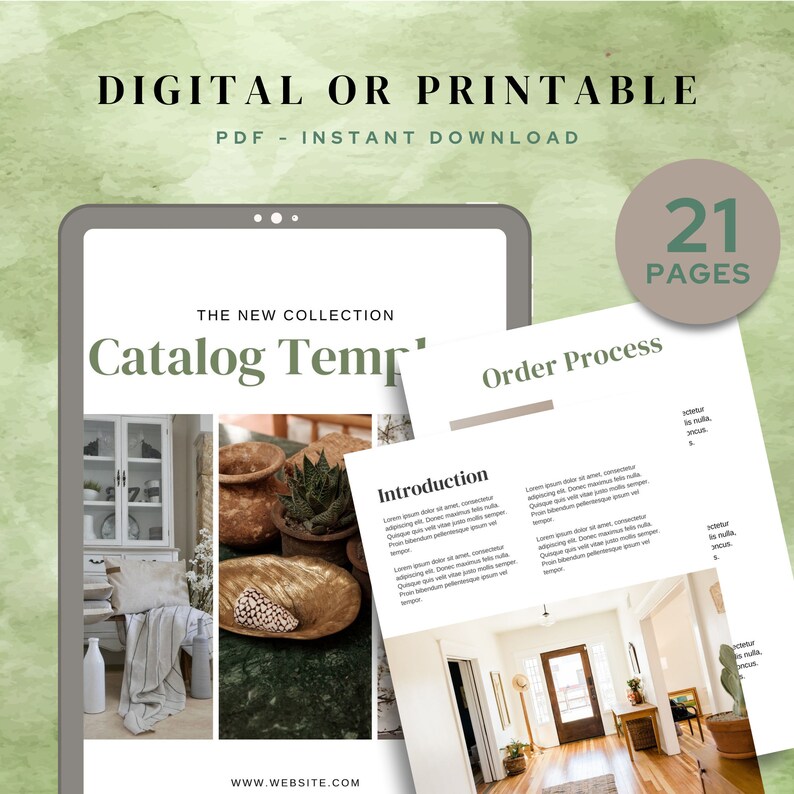 Editable Catalog Template Line Sheet Template Business Etsy