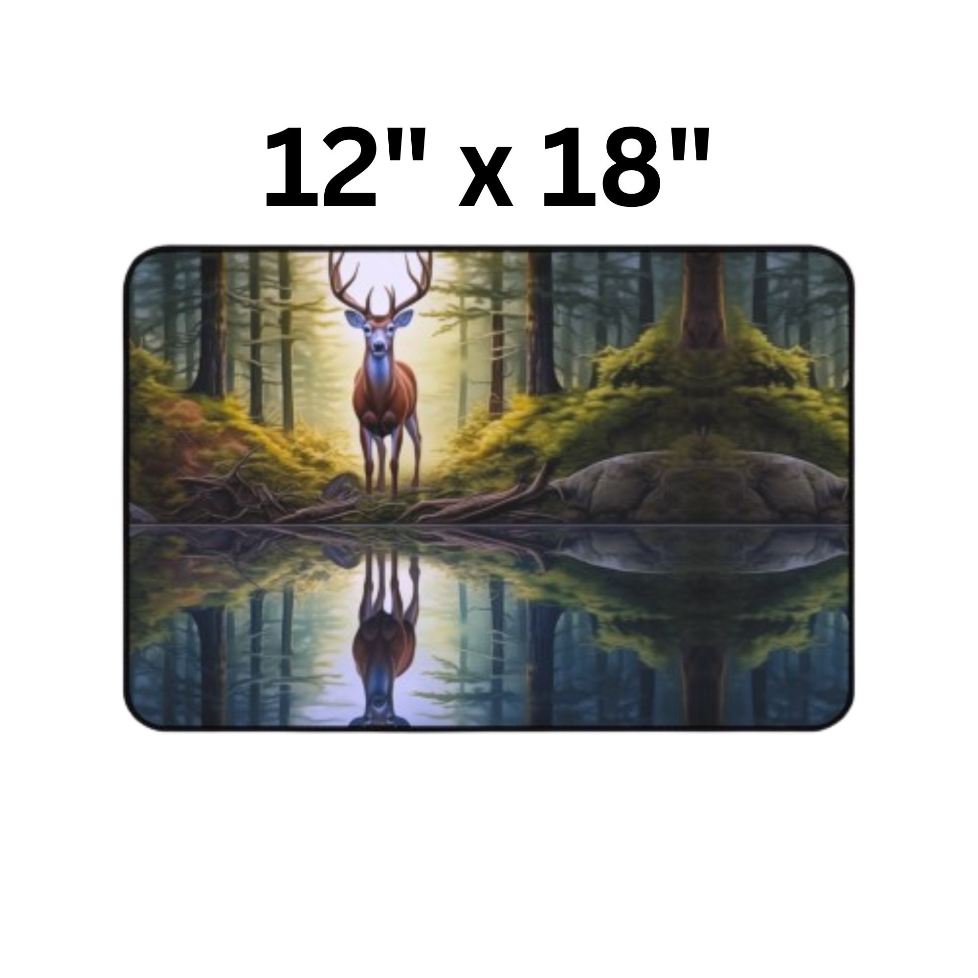 Deer Hunter Desk Mat Gifts for Hunters Colorful Outdoorsy Gifts Deer ...