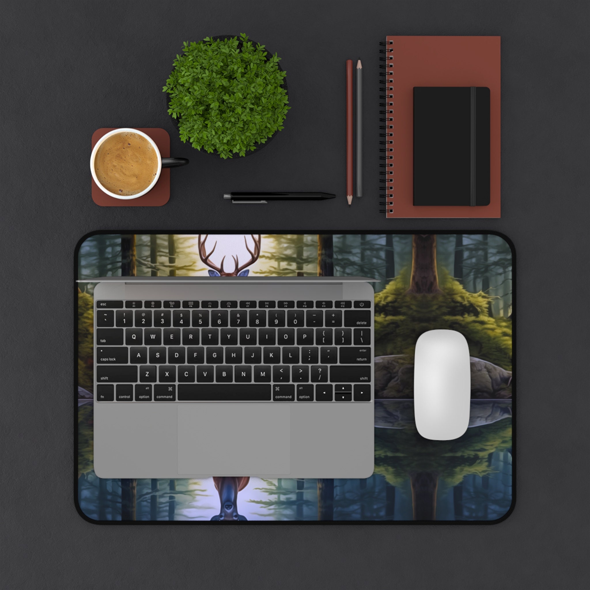 Deer Hunter Desk Mat Gifts for Hunters Colorful Outdoorsy Gifts Deer ...