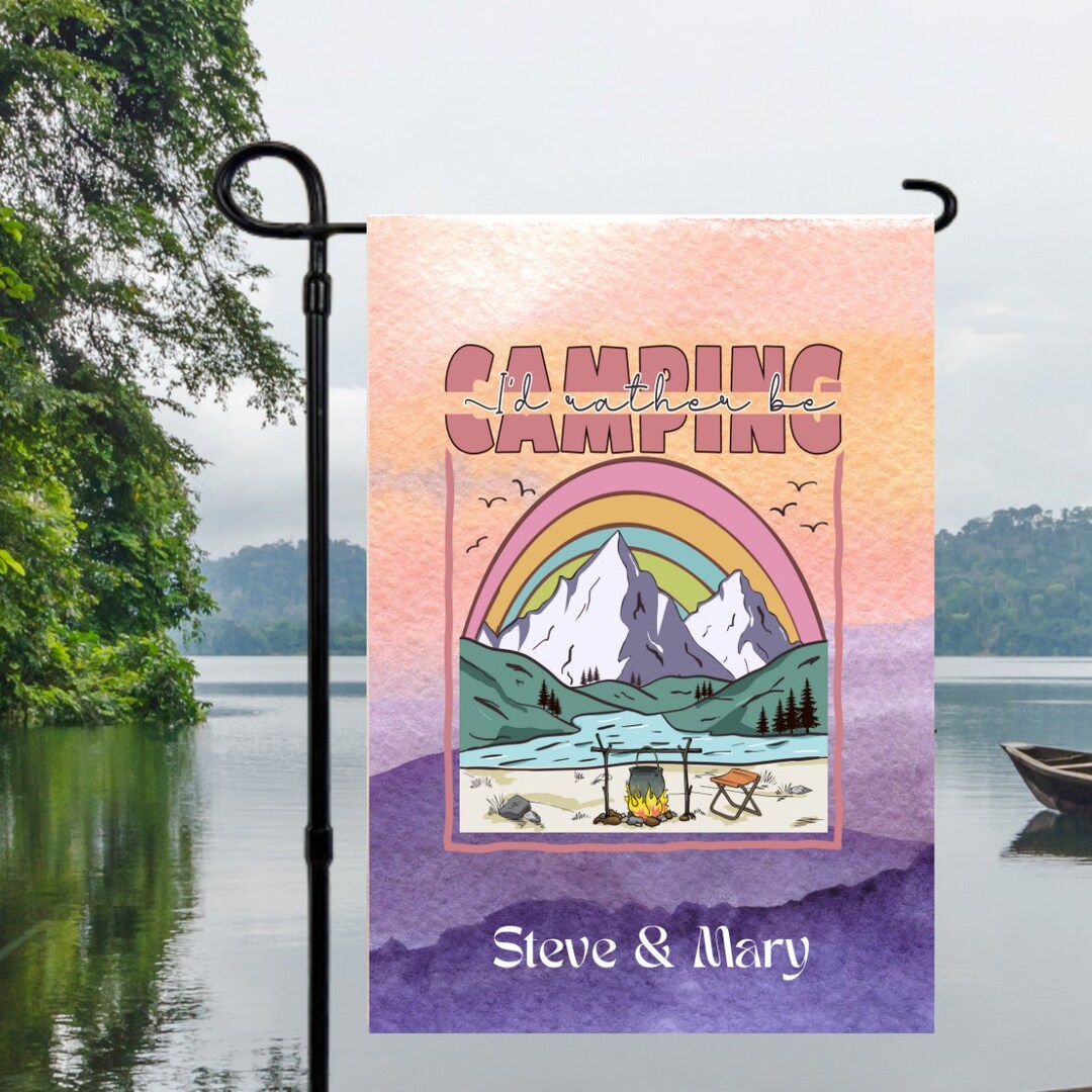 Personalized Camping Flags, Camper Flags, Camper Sign, Camper Flags