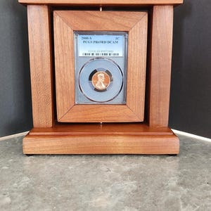 Cherry Single Display for a Certified Slabbed PCGS Coin