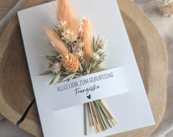 Twizler Geburtstagskarte Für Frauen – Glyzinien-Blumen, 15,5x15,5 Cm, Mit Umschlag