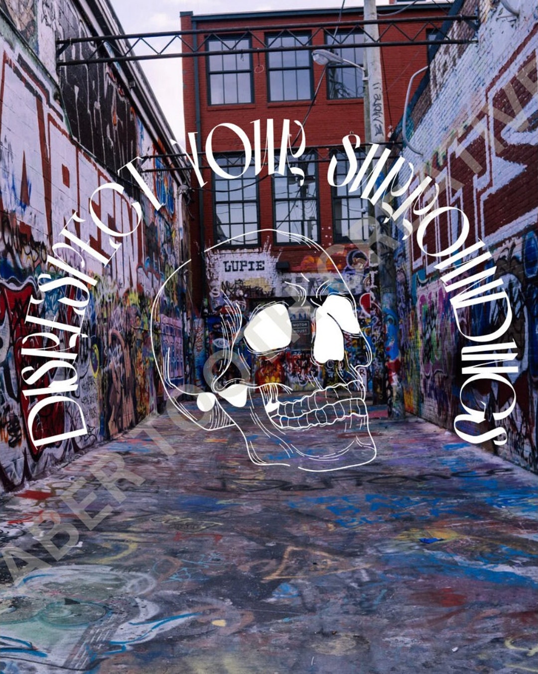 ADTR Band Poster 8x10 Disrespect Your Surroundings Lyric Digital Wall Art Emo Music Wall Decor