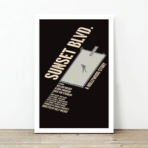 Sunset Blvd. movie poster unframed print only