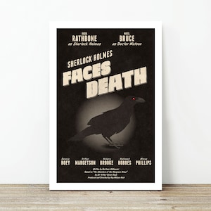 Sherlock Holmes Faces Death 1943 movie poster unframed print only
