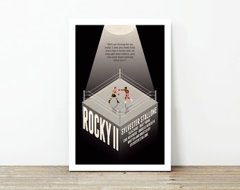 Rocky II movie poster unframed print only
