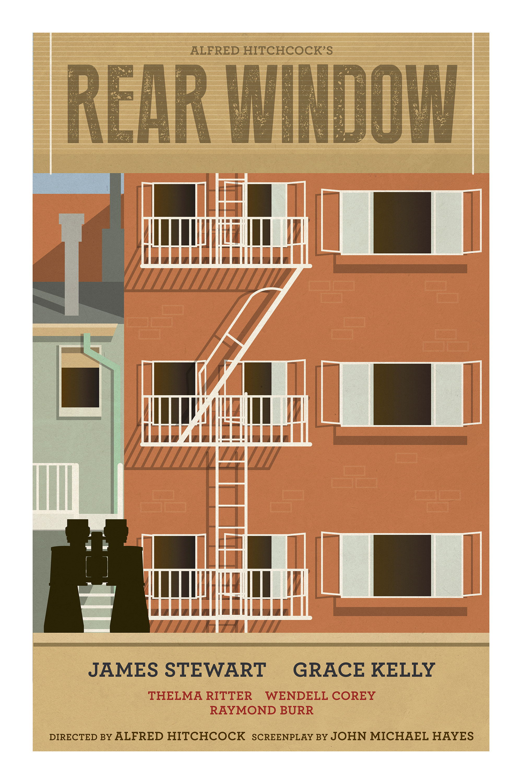 Rear Window Movie Poster Unframed Print Only Etsy