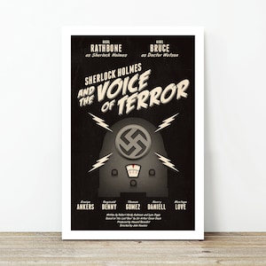 Sherlock Holmes and the Voice of Terror 1942 movie poster unframed print only