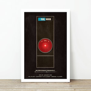 HAL 9000 2001 a Space Odyssey movie poster unframed print only