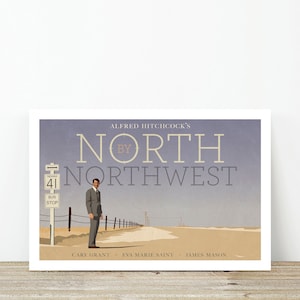 North by Northwest movie poster unframed print only