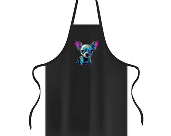 Chihuahua Apron - Funny Design Cooking Apron - Printed Apron for Men for Women