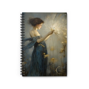 Soft Cover FAIRY Notebook Fae Notebook Fairycore Notebook Fairytale Notebook Fantasy Notebook Goblincore Notebook Fairy Gift for Her