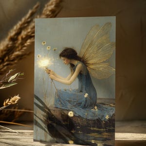 MINI ARTE DE HADAS Postal de hadas Arte de fantasía Postal de fantasía Postal de cuento de hadas Arte gótico Arte caprichoso Tarjeta caprichosa Tarjeta de cumpleaños de hadas