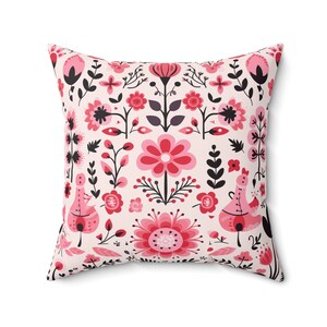 PINK SCANDINAVIAN PILLOW, Pink Scandinavian Cushion, Pink Boho Pillow, Pink Boho Cushion, Scandinavian Home Decor