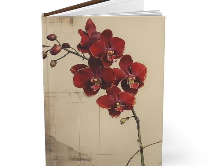 CLASSIC ORCHID JOURNAL, Elegant Journal, Fancy Notebook, Elegant Notebook, Fairycore Notebook, Fairycore Diary ** Matching Tote Available!**