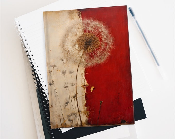 BLANK RED JOURNAL, Blank Cottagecore Journal, Blank Fairycore Journal, Blank Junk Journal