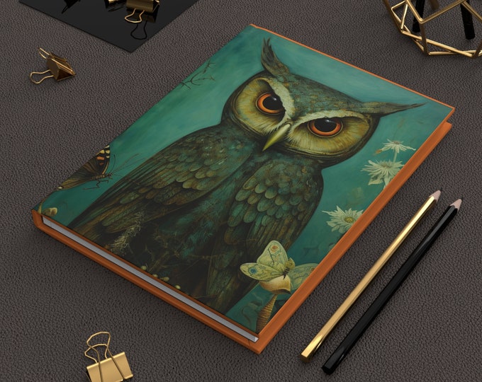 Nature Diary Nature Gift Owl Lover Diary Owl Gift Owl Notebook Whimsical Notebook Magical Notebook Fantasy Notebook Fairytale Gift for Her