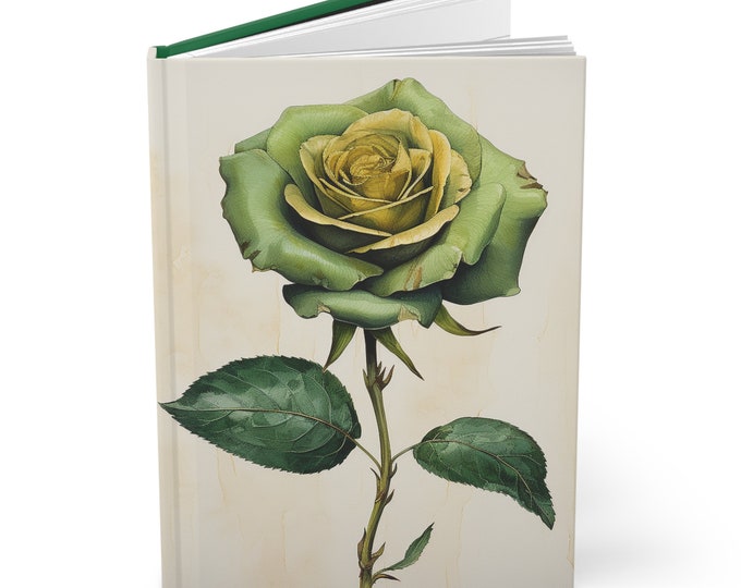 HARDCOVER ROSE JOURNAL, Rose Diary, Rose Notebook, Fairycore Diary, Fairycore Notebook, Fairycore Journal, Boho Diary