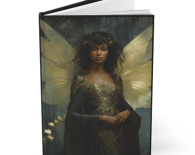 Black Girl Magic Diary Fairy Diary Fairy Journal Black Girl Magic Notebook Fae Notebook Whimsical Notebook African American Fairy Gift
