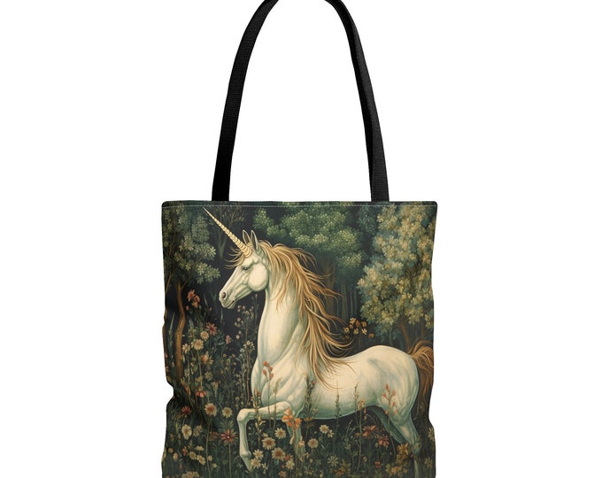 UNICORN TOTE BAG, Unicorn Market Bag, Unicorn Lover Bag, Unicorn Purse, Fantasy Market Bag, Fantasy Tote Bag, Fairytale Bag