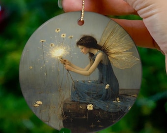 Fairy Ornament, Fantasy Christmas Ornament, Fairycore Ornament, Fairytale Christmas, Winter Fairy Ornament, Gothic Ornament, Magical Decor