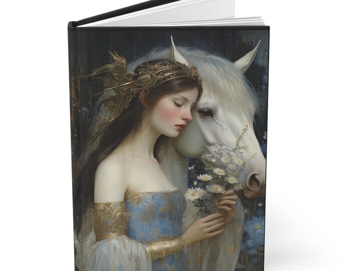 Fantasy Journal Fantasy Diary Gothic Notebook Gothic Journal Unicorn Diary Unicorn Journal Fantasy Diary Fairytale Gift for Her Goblincore