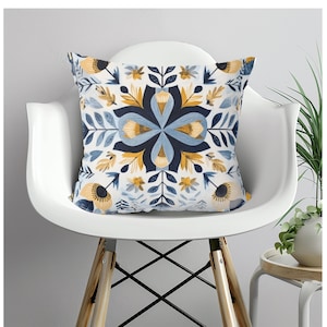 Scandinavian Pillow Scandinavian Cushion Scandinavian Home Decor Folk Art Pillow Folk Art Cushion Nordic Pillow Nordic Cushion Gift for Her