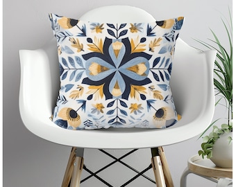 Scandinavian Pillow Scandinavian Cushion Scandinavian Home Decor Folk Art Pillow Folk Art Cushion Nordic Pillow Nordic Cushion Gift for Her