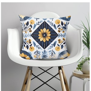 Scandinavian Pillow Scandinavian Cushion Scandinavian Home Decor Folk Art Pillow Folk Art Cushion Nordic Pillow Nordic Cushion Gift for Her