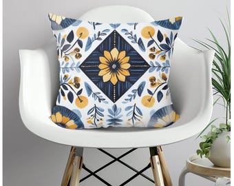 Scandinavian Pillow Scandinavian Cushion Scandinavian Home Decor Folk Art Pillow Folk Art Cushion Nordic Pillow Nordic Cushion Gift for Her