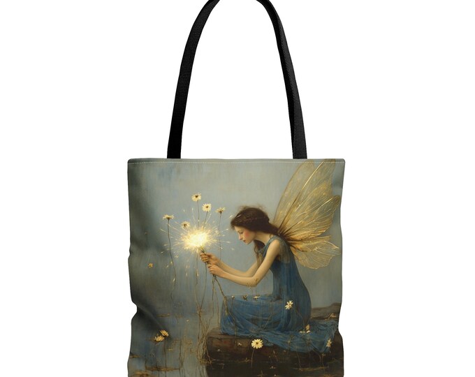 Fairy Tote Fairy Purse Fairy Reusable Bag Witchcore Library Bag Fairytale Purse Fantasy Purse Fairytale Bag Fantasy Lover Gift Gothic Tote