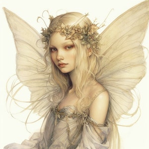 FAIRY PRINCESS STICKER -- 3inch (A9) + 1 bonus sticker!!!  - Fairycore, junk journal, magic, laptop stickers, fantasy, Carnival Row