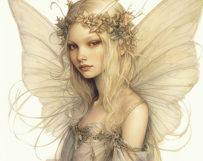 FAIRY PRINCESS STICKER -- 3inch (A9) + 1 bonus sticker!!!  - Fairycore, junk journal, magic, laptop stickers, fantasy, Carnival Row