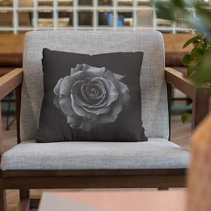 Gothic Rose Pillow | Gothic Pillow | Dark Academia Pillow | Dark Academia Cushion | Witchy Decor | Goblincore Pillow | Goblincore Cushion