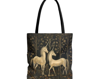 UNICORN TOTE BAG, Unicorn Purse, Fantasy Tote bag, Fairycore Tote bag, Fairycore Purse, Unicorn Market Bag, Unicorn Reusable Bag,