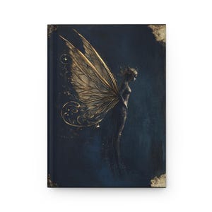 Dark Fairy Hardcover Journal Fairycore Diary Fairy Notebook Goblincore Notebook Dark Academia Diary Fantasy Dark Whimsy Witchcore Journal