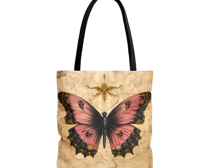 Pink BUTTERFLY BAG Cottagecore Butterfly Bag Fairycore Bag Boho Bag Fairycore Purse, Cottagecore Resuseable bag Butterfly Lover Gift for Her