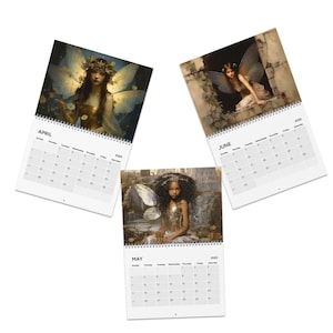 Fairy 2025 Calendar, Magical Calendar, Nursery Calendar, Fairytale Calendar, Fantasy Gift for Her, Whimsical Gift, Fairytale Gift