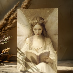 MINI ART DE FÉES Carte postale de fée Art fantastique Carte postale fantastique Carte postale de conte de fées Art gothique Art lunatique Carte d'anniversaire de fée