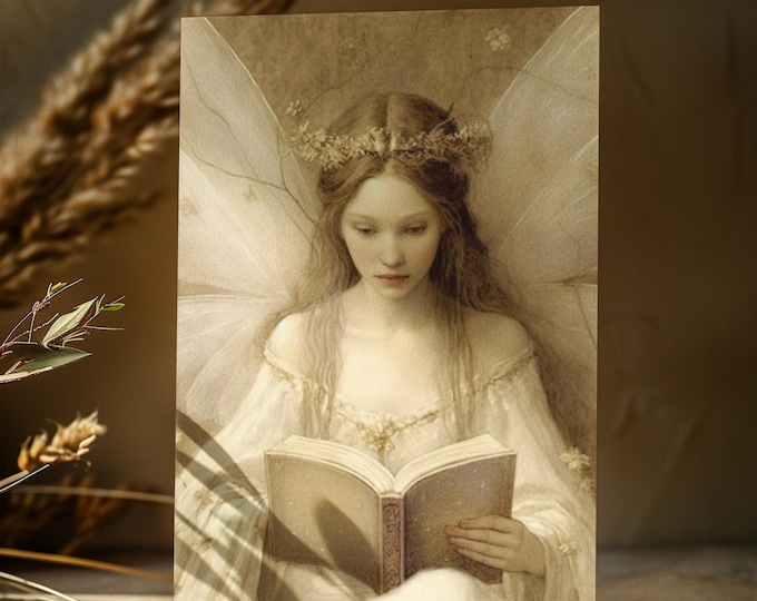 FAIRY MINI ART Fairy Postcard Fantasy Art Fantasy Postcard Fairytale Postcard Gothic Art Whimsical Art Whimsical Card Fairy Birthday Card