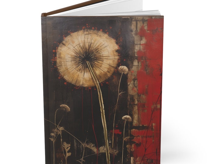DANDELION JOURNAL, Dandelion DIARY, Dark Academia Diary, Dark Academia Notebook, Cottagecore Notebook, Fairycore Diary