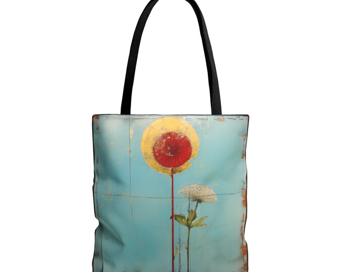 BLUE TOTE BAG, Boho Tote bag, Modern Farmhouse Tote, Boho Market Bag, Boho Purse