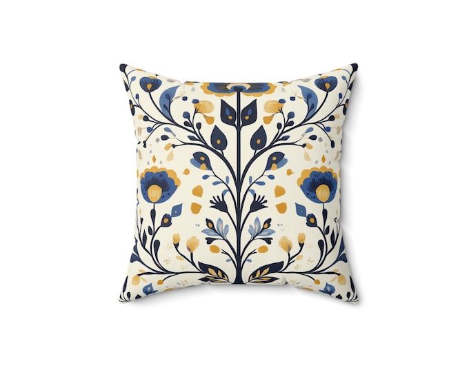 Scandinavian Pillow Scandinavian Cushion Scandinavian Home Decor Folk Art Pillow Folk Art Cushion Nordic Pillow Nordic Cushion Gift for Her