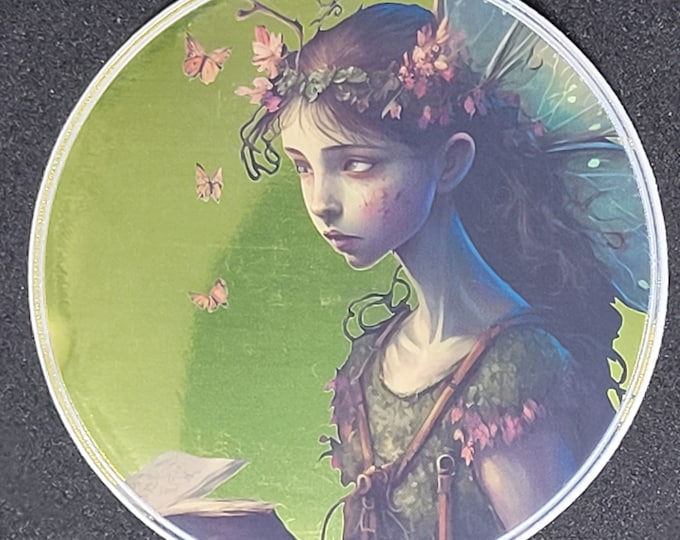 Fairy Sticker Fairycore Sticker Goblincore Sticker Fairy Art Fantasy Sticker Fairytale Sticker Gift for Her Book Lover Gift