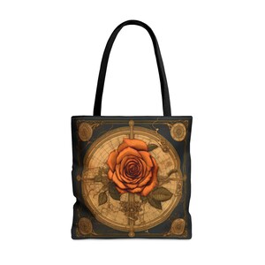 Gothic Rose Tote Bag Gothic Tote Gothic Purse Goblincore Tote Goblincore Purse Cottagecore Purse Cottagecore Reusable Bag Fairycore Bag Gift