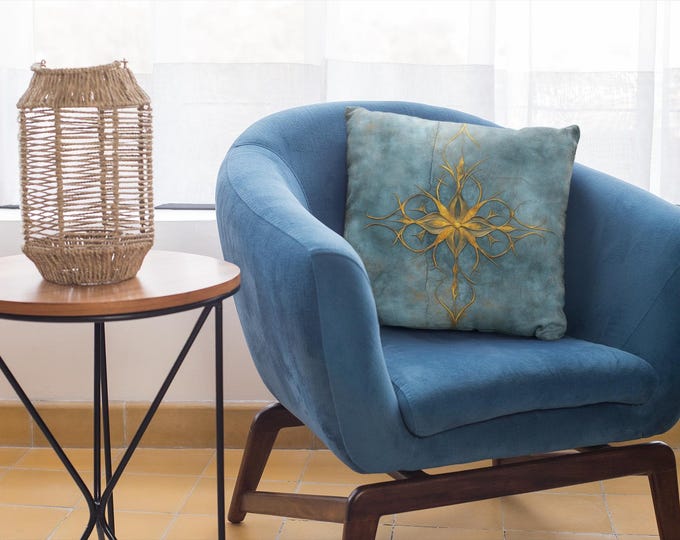 Elven Whimsical Pillow (14 x 14 & 20 x 20) Fairy Tale Cushion, Fantasy Home Accent, Magical Throw Pillow, Enchanted Decor, Mystical Pillow
