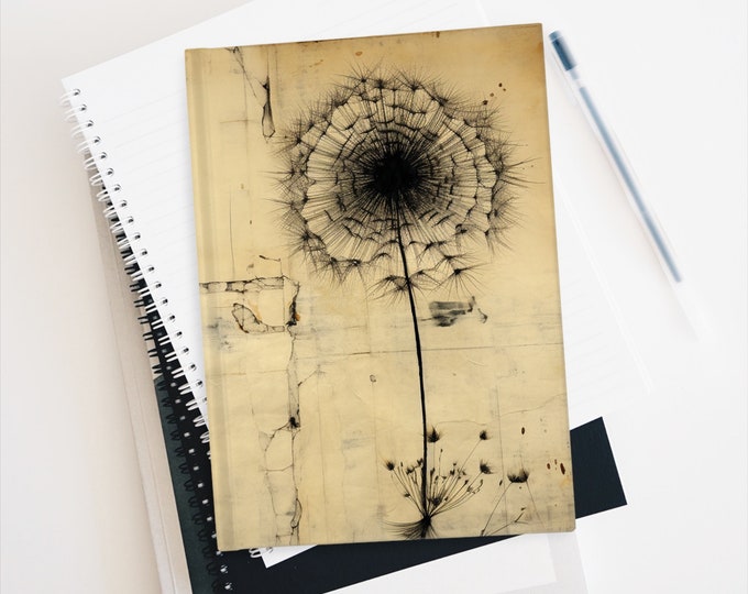 MINIMALIST BLANK JOURNAL, Junk Journal, Cottagecore Notebook, Fairycore Notebook, Fairycore Journal, Boho Diary. Dark Academia Diary Gift