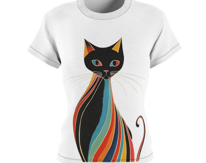 Sassy Cat T-Shirt (XS-2X), Cottagecore, Fairycore, 70s Retro Design