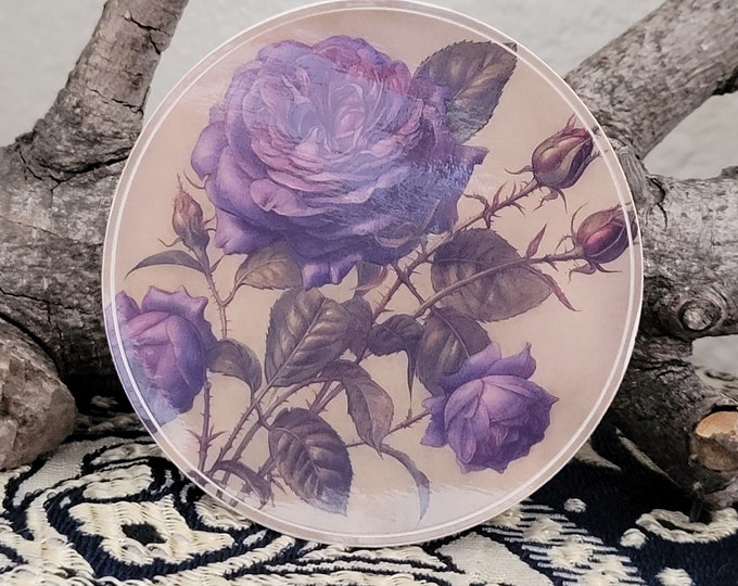 Botanical Sticker Goblincore Sticker Junk Journal Sticker Fairycore Sticker Rose Sticker Cottagecore Sticker Fairytale Gift For Her
